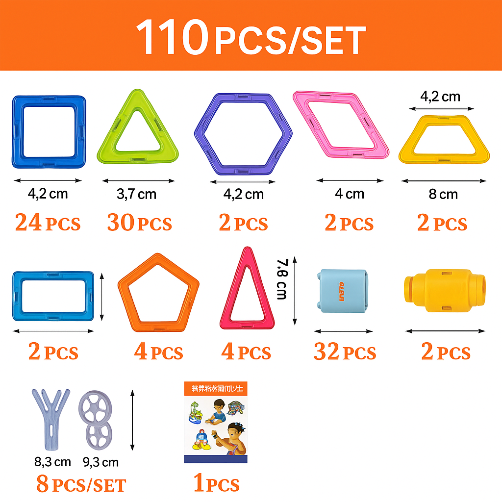 ConstruMag - Blocs de construction magnétiques pour enfants
