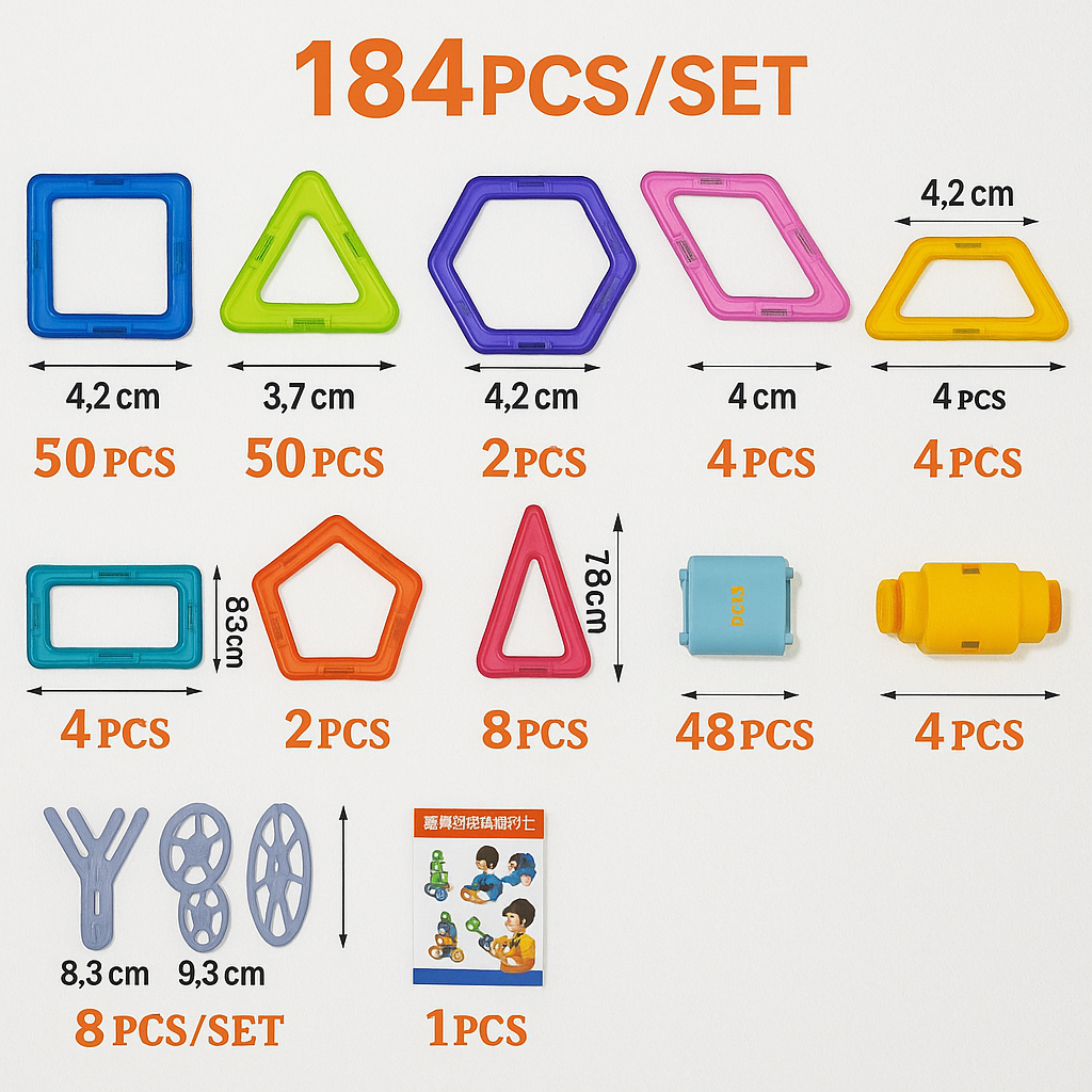 ConstruMag - Blocs de construction magnétiques pour enfants